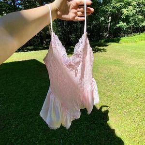 Vintage pink lingerie top
